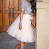 Party Train Puffy 5Layer 60CM Fashion Women Tulle Skirt Tutu Wedding