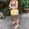 Picnic Basket Hand Made Wicker Bags Camping Shopping Storage Hamper