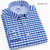 Plaid Long Sleeve Casual Thick density Cotton Oxford Shirt