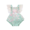 Princess Party Baby Girls Flower Rompers