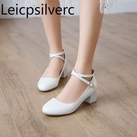 Simply White Mary Janes