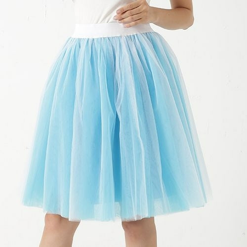 Quality 5 Layers Fashion Tulle Skirt Pleated TUTU Skirts Womens Lolita