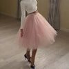 Quality 5 Layers Fashion Tulle Skirt Pleated TUTU Skirts Womens Lolita