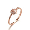 ROMAD Cute Women's Snowflake Rings Female Chic Dainty Rings Party