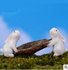 Rabbit Boating Animal Miniature Fairy Garden Home Houses Decoration