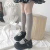 Embroidery Floral Stocking Knee High Socks