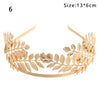 Retro Gold leaf wedding roman bride greek women hair accessories bride