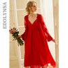 Rose Red Robe Set