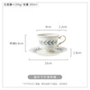 Royal Creative European Coffee Cup Ceramic Simple White Teacup and