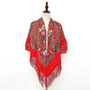 Fringed Shawls Traditional Floral