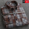 S to 6xl Plus Size Checkered Plaid Shirts for Male Leisure Mens 100% Cotton