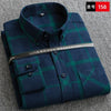 S to 6xl Plus Size Checkered Plaid Shirts for Male Leisure Mens 100% Cotton
