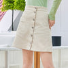 Pea Green Cotton Skirt