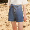 SEMIR Women denim shorts 2020 summer new thin wide leg shorts female