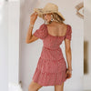 Vintage Plaid French Summer Dress