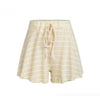 Knitted Striped High Waist Shorts