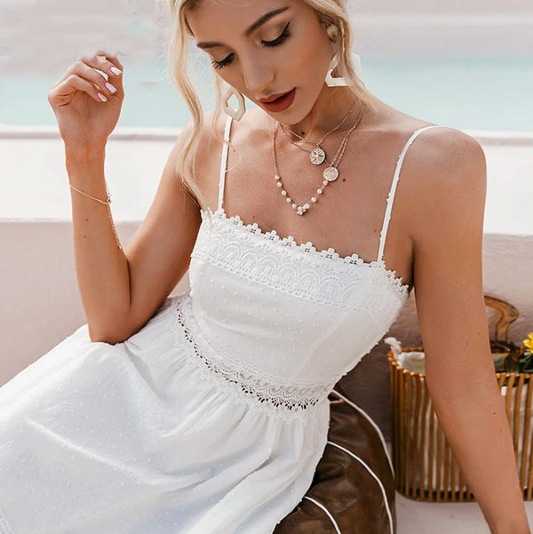 Simple White Summer Dress