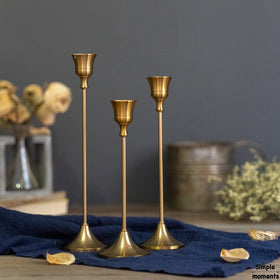Simple Moments 3 PC/set Retro Bronze Candle Holders Wedding Party