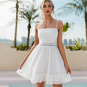 Simple White Summer Dress
