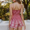 Pretty in Pink Embroidered Romper