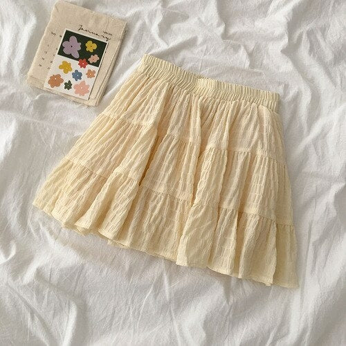 Skirts Women Mini Folds A LINE Harajuku Mujer School Girls Sexy Cute