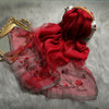 Solid Silk Women Scarf Winter Warm Wool Shawls Lady Wraps Bufanda