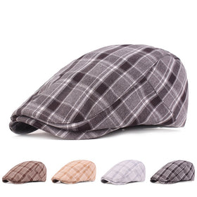 Plaid Newsboy Cap