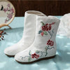 Spring Autumn New China Style Retro Height Increasing Embroider Zipper