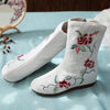 Spring Autumn New China Style Retro Height Increasing Embroider Zipper