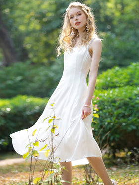 Spring Girl Gentle Wind White First Love Dress