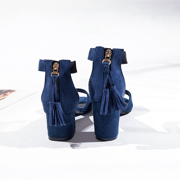 Suede High Heels Sandals Women New Summer Shoes Woman Fashion Sexy