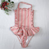 Girls Princess Swimwear Pink Striped