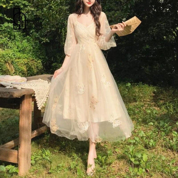 Cottagecore Vintage Fairy Dress Clothing Outfit