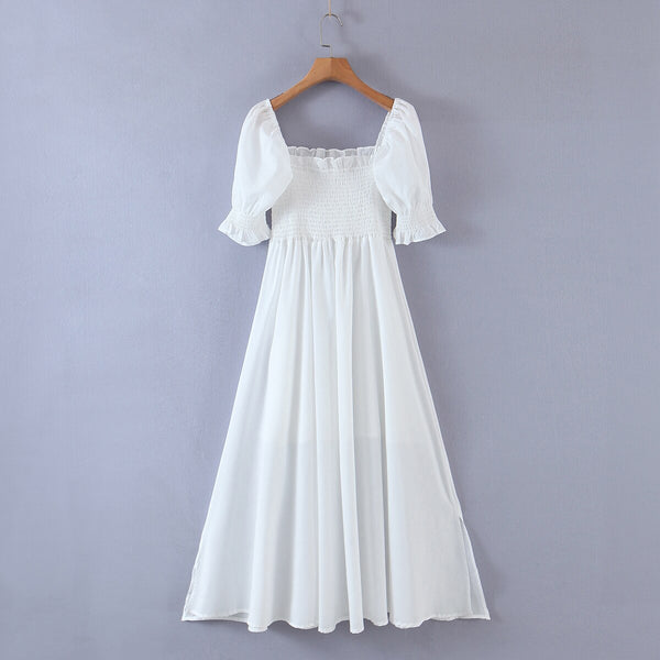 Flow in White Dress