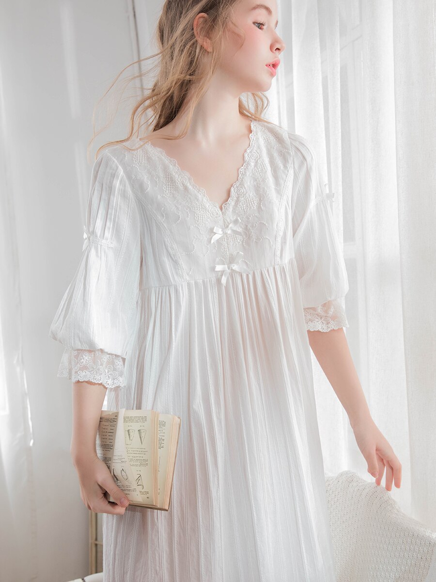 https://cottagecorecloset.com/cdn/shop/products/Sweet-Soft-Cotton-Three-Quarter-Women-s-Long-Nightgowns-Vintage-Princess-White-Lace-Holiday-Sleepwear_900x.jpg?v=1638728072