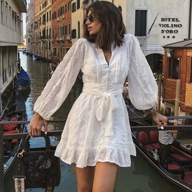 Summer in Venice White Dress
