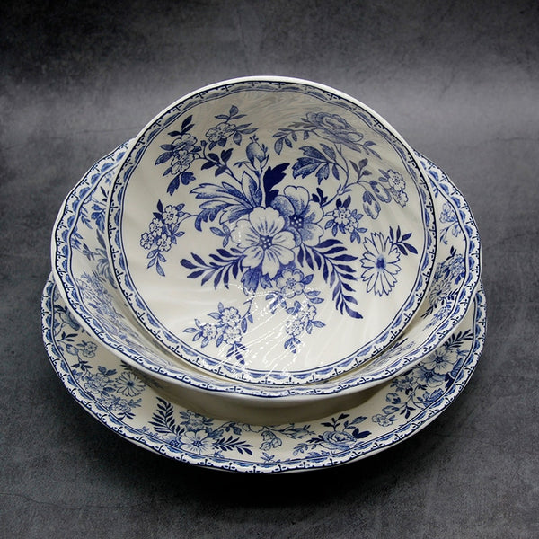 Pretty Blue Pastrol Dinnerwear