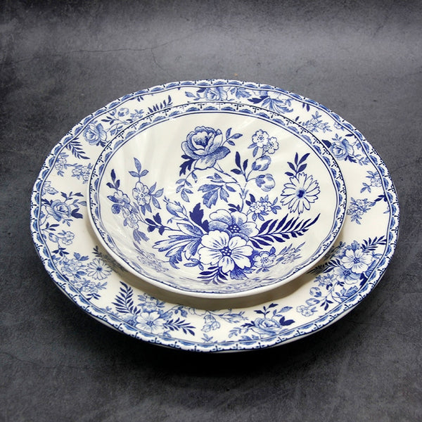 Pretty Blue Pastrol Dinnerwear