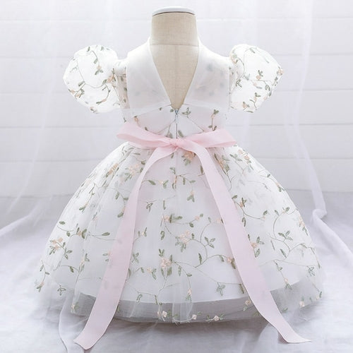 Toddler Baby Girl Dress Flower Dresses Baptism Girl Clothes Lace