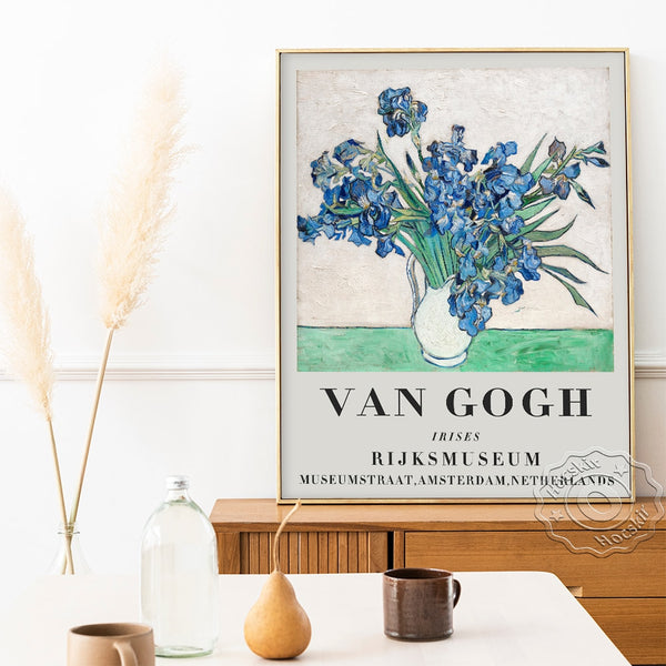 Vincent Van Gogh Exhibition Poster, Almond Blossoms Art Prints, The