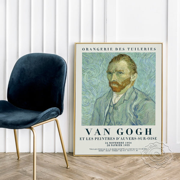 Vincent Van Gogh Exhibition Poster, Almond Blossoms Art Prints, The