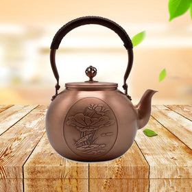 Vitality spring 1600ml antique pure copper teapot health pot boiling