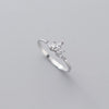 WANTME Genuine 925 Sterling Silver Chic Pave Crystal Zircon Princess