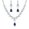 WEIMANJINGDIAN Brand Blue Teardrop and Marquise Cut Cubic Zirconia CZ