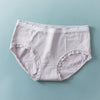 Wasteheart New Women Fashion Cotton Mid Waist Panties Lace Underwear