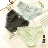 Wasteheart Lace Cotton Bow Low Waist Panties