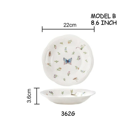 Butterfly Afternoon Tea and Dinner Set