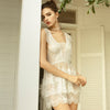 White Fairy Wedding Strap Nightdress Women Sexy Lingerie Lace