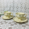 White Gold Teapot Bone China Coffee Cup Saucer Set 220ml Ceramic Mug