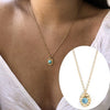 Wild&Free 5 Colors Green Natural Stone Pendant Necklaces For Women